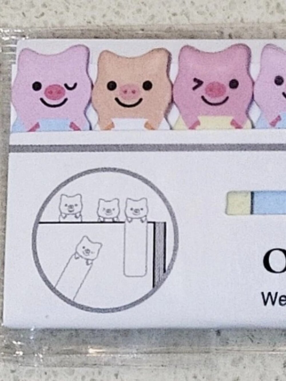 Kawaii Piglet piggy pig sticky post notes